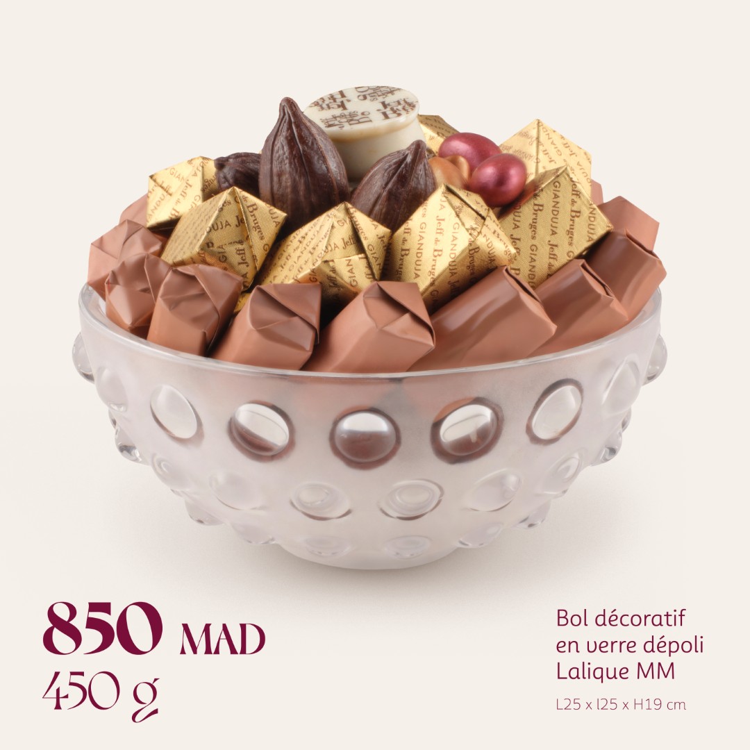 Bol décoratif en verre dépoli Lalique